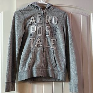 Aeropostale gray zip up
